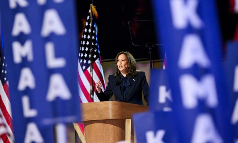 What game is Kamala Harris' campaign playing in the final stretch?