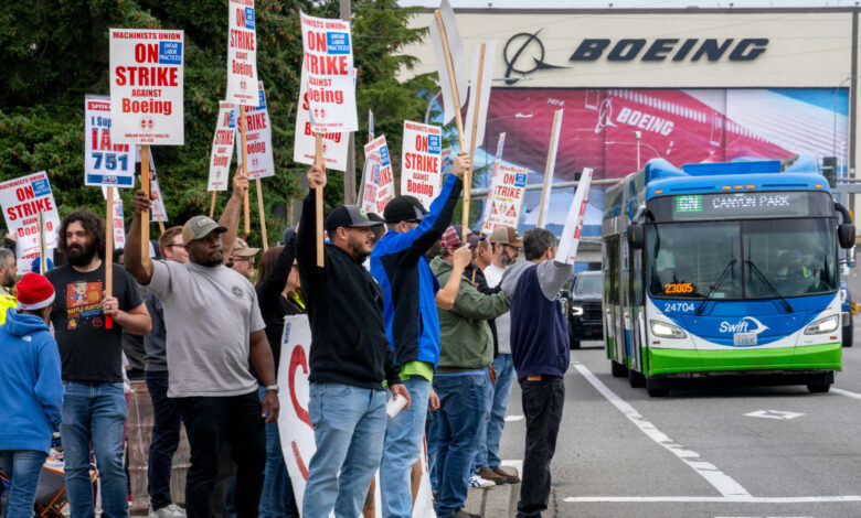 Boeing begins furloughing 'large number' of employees amid strike