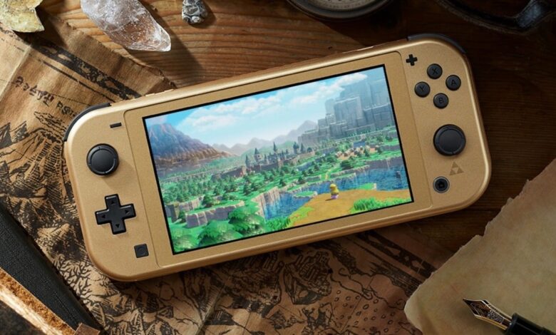 Zelda-Themed Switch Lite 'Hyrule Edition' Spotted at PAX West 2024