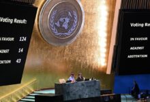 UN General Assembly demands Israel end 'illegal presence' in Occupied Palestinian Territory