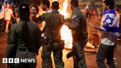 Tens of thousands protest in Israel calling for hostage deal