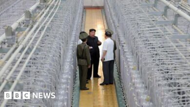 North Korea releases rare photos of Kim inside nuclear facility