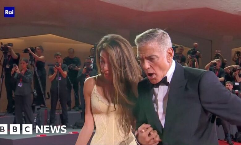 Clooney helps photographer in distress at Venice Film Festival