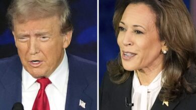 Harris and Trump's facial expressions stole the debate