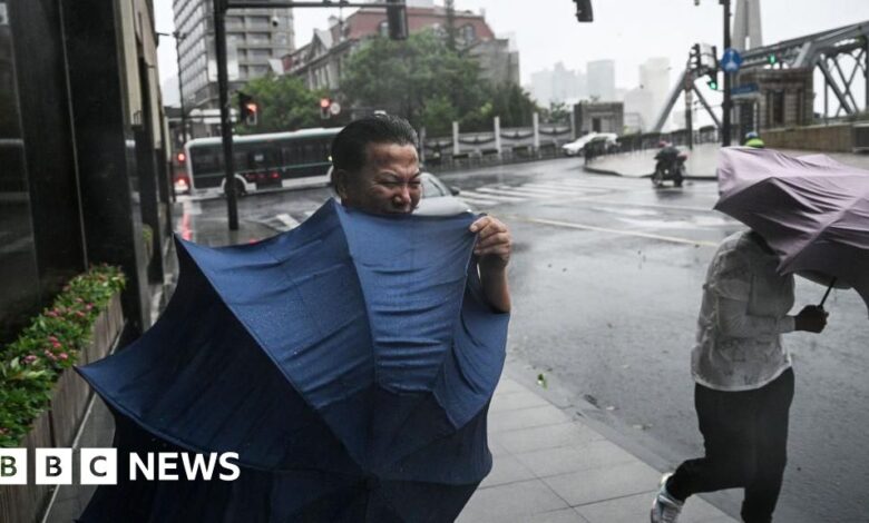 Shanghai hit by strongest storm in 75 years