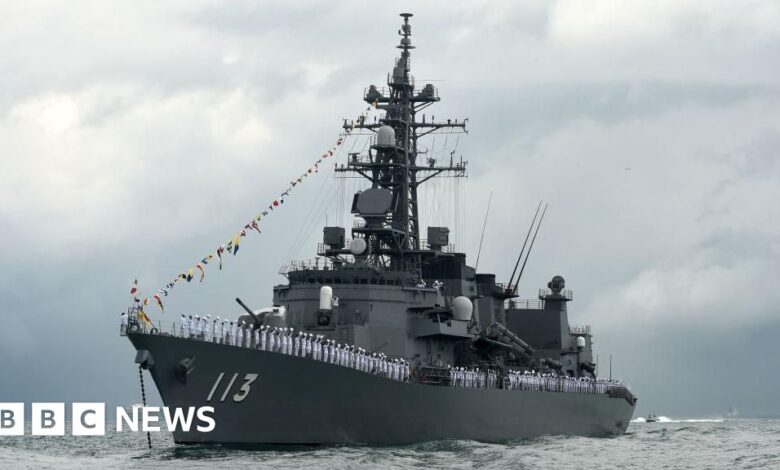 Japan sends warship through Taiwan Strait for first time