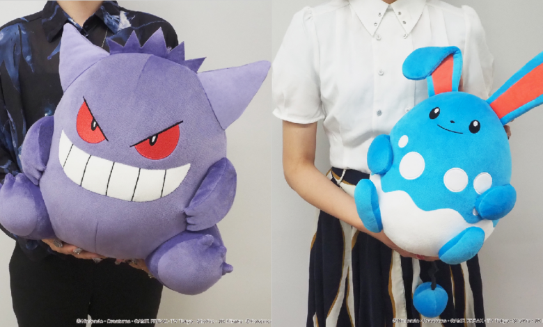 pokemon gengar azumarill plushes