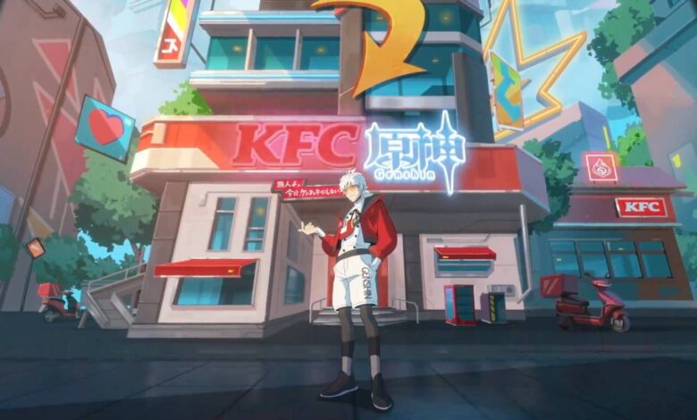 Genshin Impact KFC Animation Stars Young Colonel Sanders