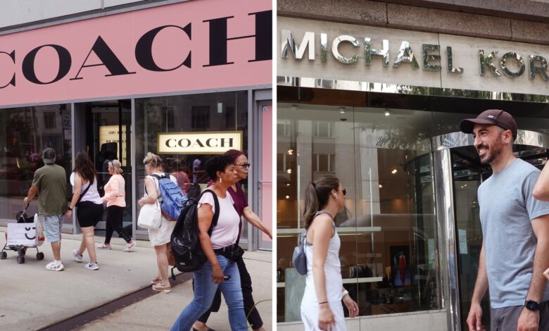 The deal between Coach owner and Michael Kors is blocked