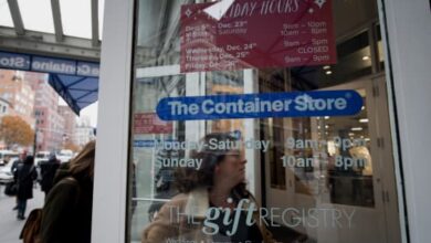 The container store received an investment of 40 million USD from outside