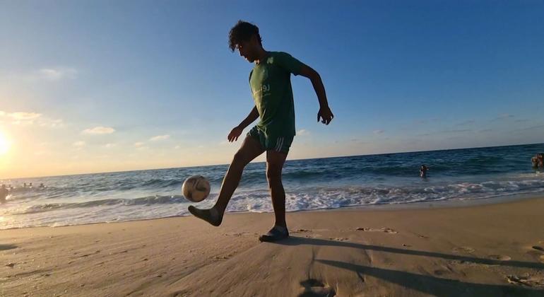 First perspective: The football dream remains alive in Gaza despite 'constant fires'