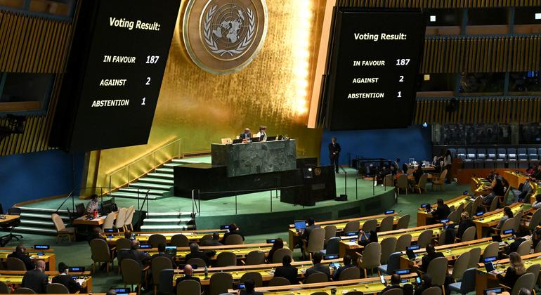 The General Assembly reiterated its long-standing call for an end to the US embargo against Cuba