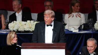 Trump blames speechwriter for his comedic failure at charity event in New York