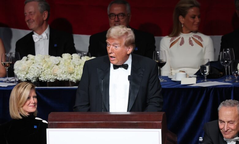 Trump blames speechwriter for his comedic failure at charity event in New York