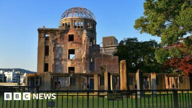 Survivors of the atomic bomb explosion in Japan win the Nobel Peace Prize