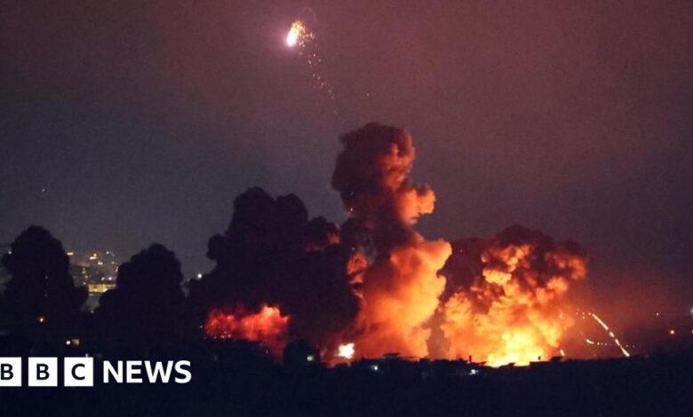 Huge explosion in Beirut after new Israeli air strikes