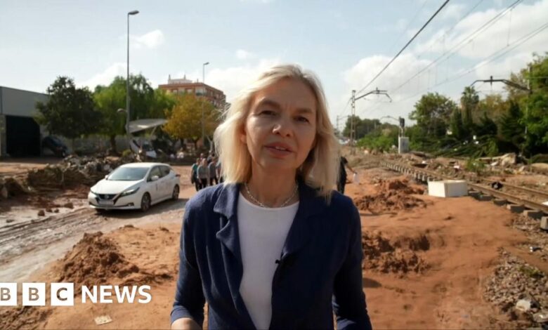 The BBC visits the devastating floods in Paiporta where dozens of people died