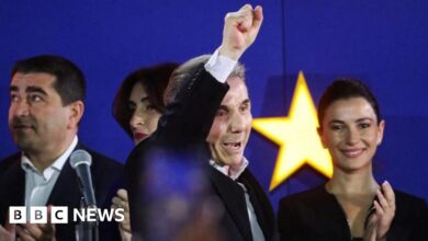 The pro-EU opposition says the vote was stolen as the ruling party declared victory