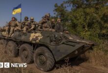 Ukraine announced the mobilization of troops as Russia advanced into the east