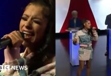 The moment the singer cursed on live TV while singing the US national anthem