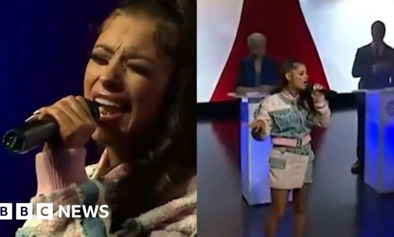 The moment the singer cursed on live TV while singing the US national anthem