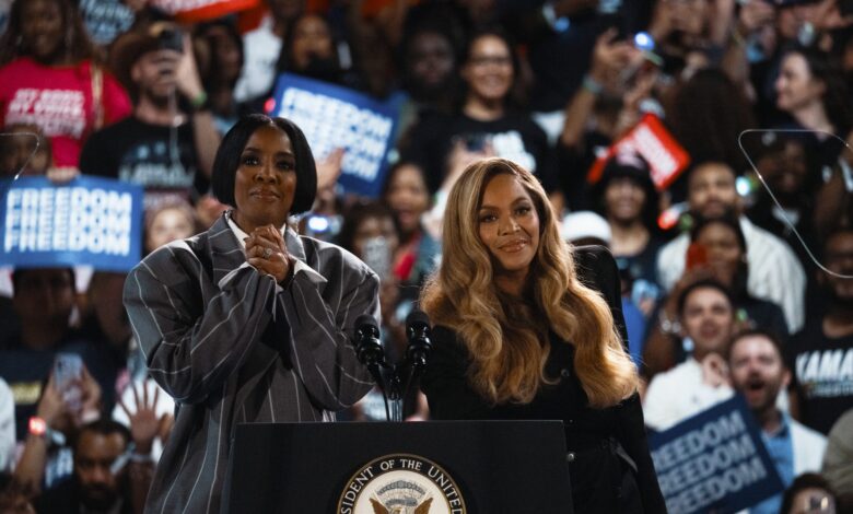 Beyoncé & Kelly Rowland Deliver Powerful Speeches In Support Of Vice President Kamala Harris At Houston Rally