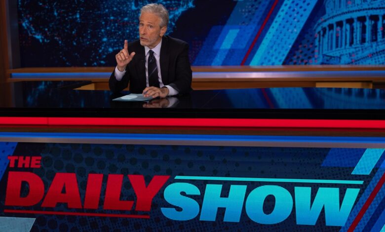 Jon Stewart says Tony Hinchcliffe is not the problem with Trump's “Doomsday” MSG rally