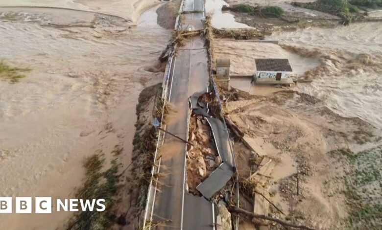 Traces of destruction after floods in Spain