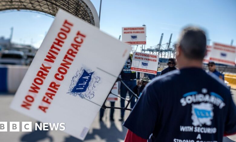 Union bosses strike at US ports: 'I don't play games'