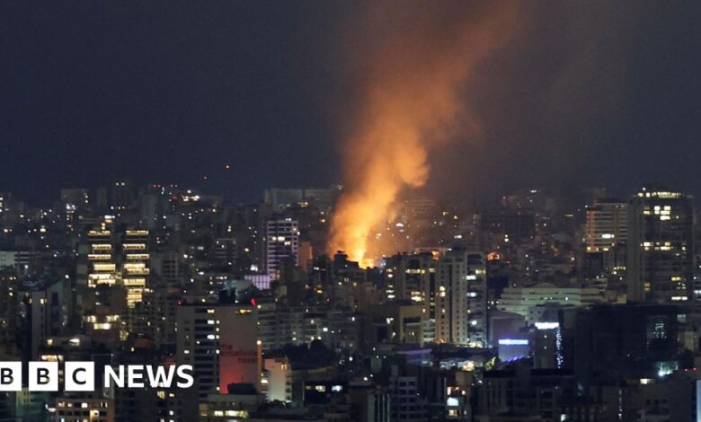 Lebanon said 22 people were killed in an Israeli attack on central Beirut