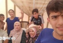 The family's pain because mother and child were burned to death in a tent in Gaza