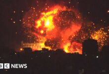 The moment a huge explosion shook Beirut