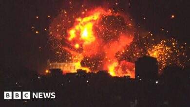 The moment a huge explosion shook Beirut