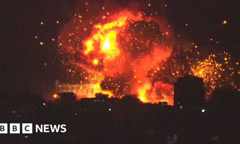 The moment a huge explosion shook Beirut