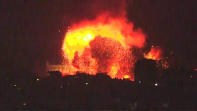 The moment a huge explosion shook Beirut