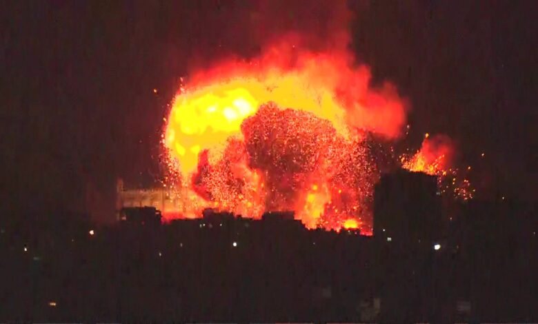 The moment a huge explosion shook Beirut