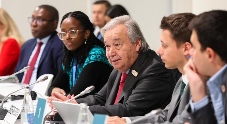 COP29: 'You have the right to be angry' Guterres tells youth advocates frustrated by lack of climate action