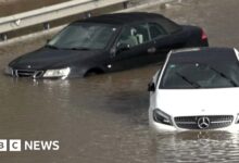 Floods hit Barcelona as warnings warn of torrential rain