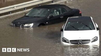 Floods hit Barcelona as warnings warn of torrential rain