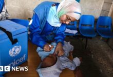 Gaza's polio vaccination program restarts in the north of the territory