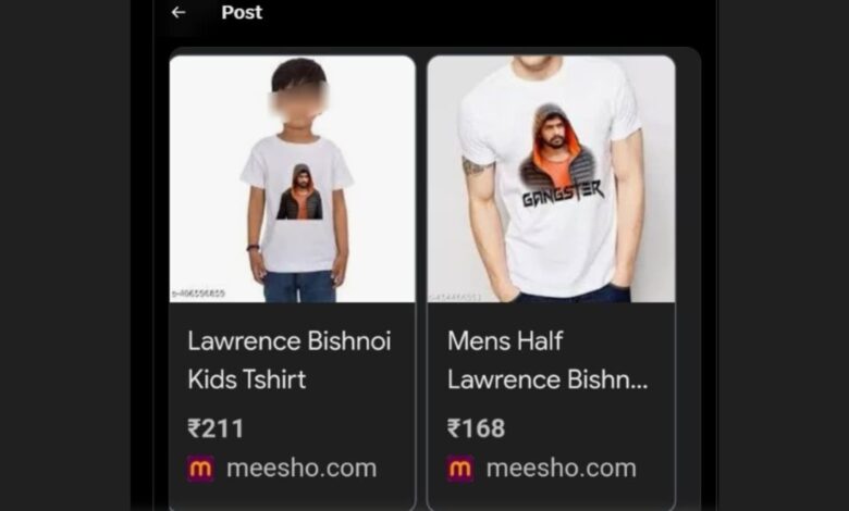 Lawrence Bishnoi's 'Hero' T-Shirt Sales Land Meesho in Soup: Know the Story Here