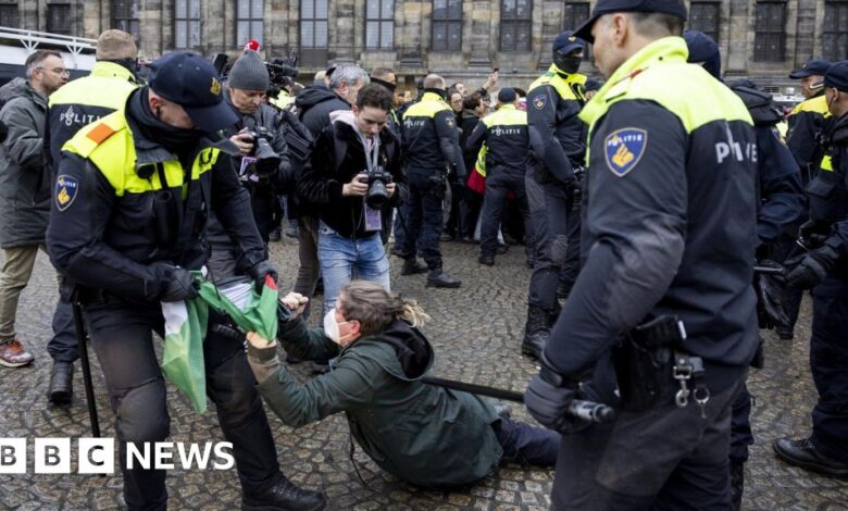 Dozens of people were arrested after protesters defied the mayor's ban