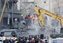 Central Beirut residential building hit by massive Israeli airstrikes