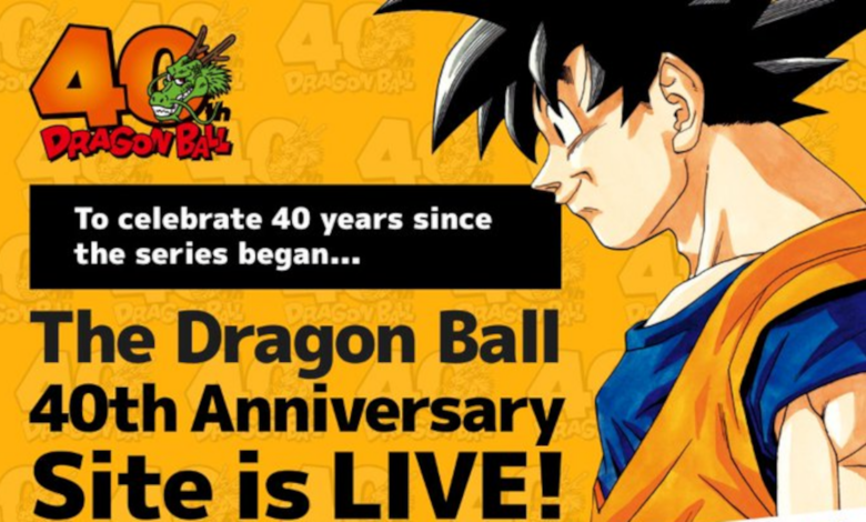 Dragon Ball 40th anniversary website opens