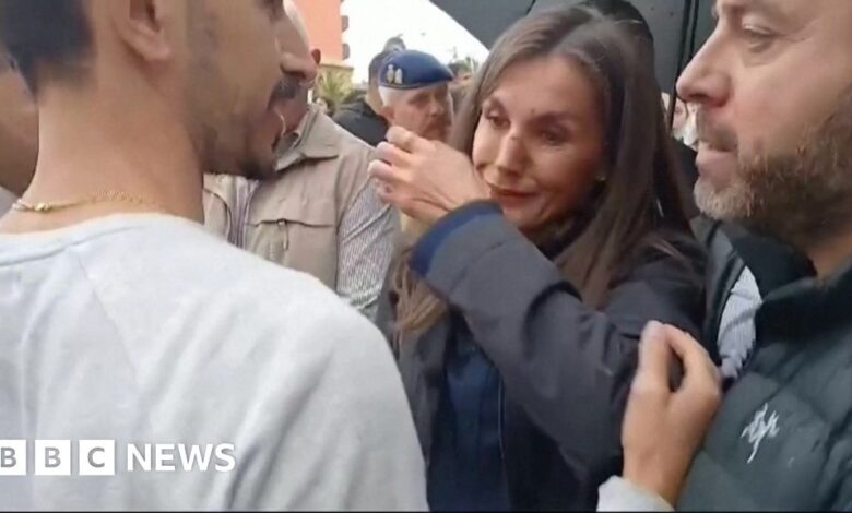 Queen Letizia shed tears while visiting Valencia after the floods