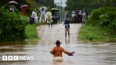 Hundreds of villages in Honduras were isolated because of the rain