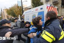 Georgia police clear protesters challenging 'stolen' election