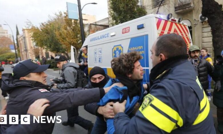 Georgia police clear protesters challenging 'stolen' election