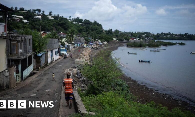 The French island territory was hit by storm Chido