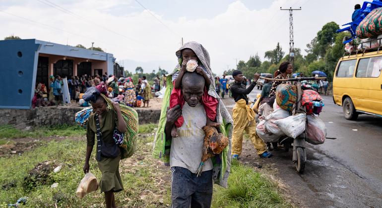 The Security Council hears of continuing orders to end violence in eastern DRC